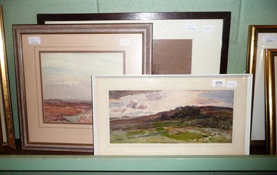 Lot 434 - Three Fred Lawson landscape studies, each signed