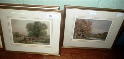 Lot 439 - Pair of watercolour landscapes