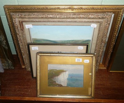 Lot 442 - Charles B. Farrar, Exmoor scene, watercolour, G. F. Glennie 'The Moorhen's Haunt', Fred Miller,...