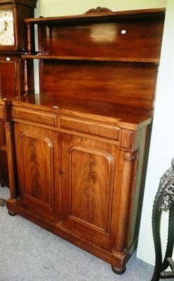 Lot 457 - A Victorian mahogany chiffonier with gallery back