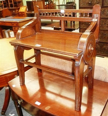 Lot 492 - Small oak childs seat