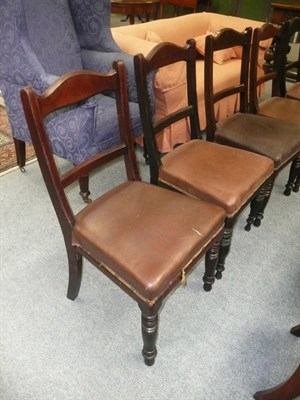 Lot 504 - Six Victorian style dining chairs (stamped underneath 1939)