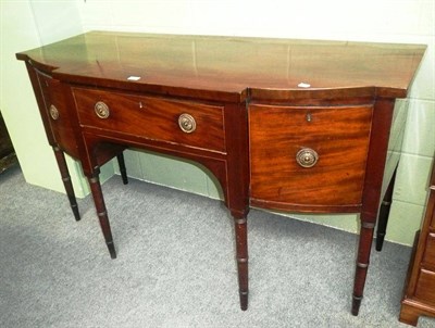 Lot 552 - 19th century mahogany sideboard.