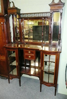 Lot 567 - Edwardian mahogany inlaid chiffonier