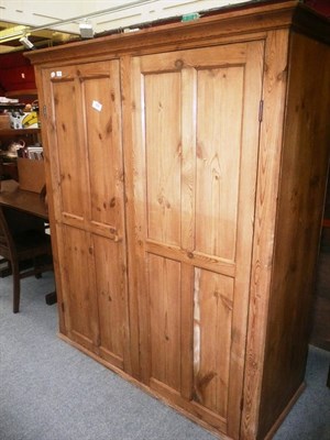 Lot 659 - Large pine cupboard