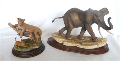 Lot 1001 - Border Fine Arts "Bull African Elephant", model No. L98 by Richard Roberts, Ltd. edition No....