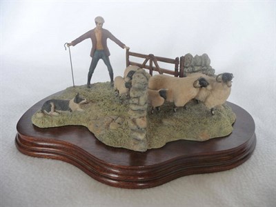 Lot 1021 - Border Fine Arts "One Man and His Dog", model No. L55 by Ray Ayres, Ltd. edition No. 389/850,...