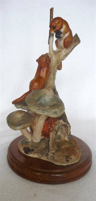 Lot 1028 - Border Fine Art "Doormice", model L07 by Victor Hayton, Ltd. edition 183/500, 29.2cm on wood...