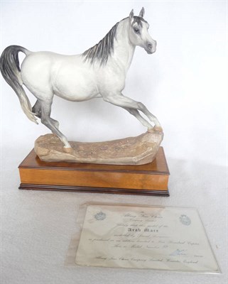 Lot 1048 - Albany "Arab Mare", modelled by David Lovegrove, Ltd. edition No. 39/500, 30cm high on wood...