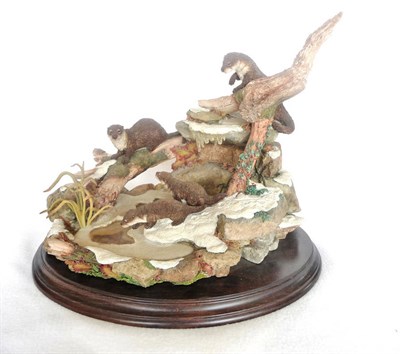 Lot 1049 - Country Artists "Winter Sanctuary", model No. CA632 by K Sherwin, on wooden base