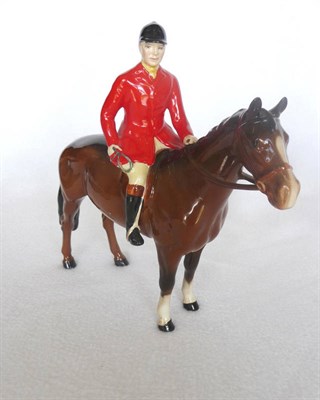 Lot 1059 - Beswick "Huntsman" on Brown Horse, model No. 1501, gloss, 21cm high