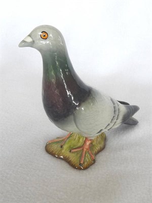 Lot 1062 - Beswick Blue "Pigeon", model No. 1383B second version with two wing stripes, blue/purple gloss,...