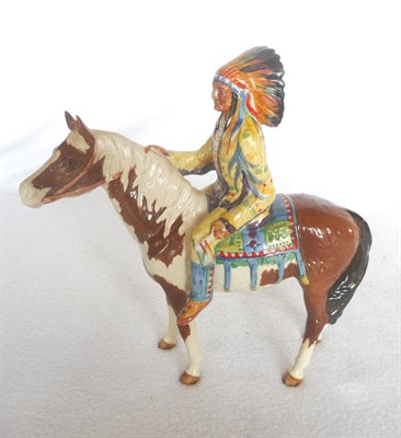 Lot 1085 - Beswick "Mounted Indian", model No. 1391, 21.6cm high