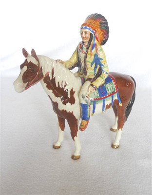 Lot 1090 - Beswick "Mounted Indian", model No. 1391, 21.6cm high