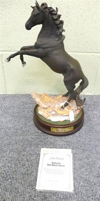 Lot 1045A - Royal Doulton (Beswick) Trakehner Stallion 'Cancara - The Black Horse', rearing, model No....