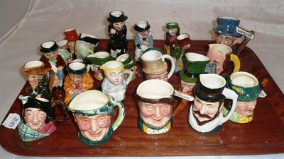 Lot 2 - A collection of twenty six Artone and other small character and Toby jugs