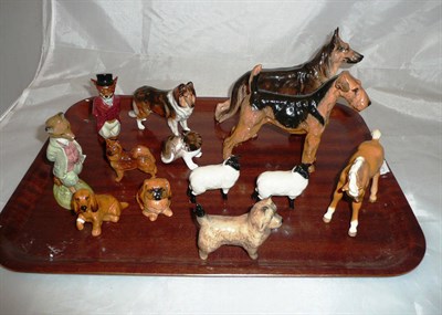 Lot 38 - A collection of Beswick and Doulton animals