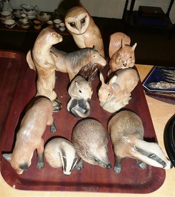 Lot 50 - Ten Purbeck Pottery animal figures