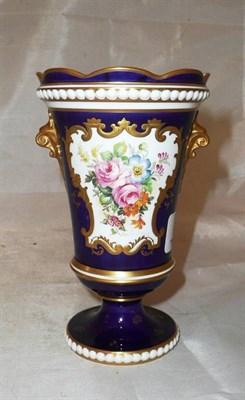 Lot 68 - Royal Crown Derby vase painted with flower by G Jessop