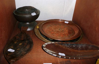 Lot 93 - Various items of Arts and Crafts metalware