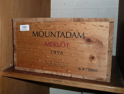 Lot 100 - Six bottles Mountadam Merlot, 1996