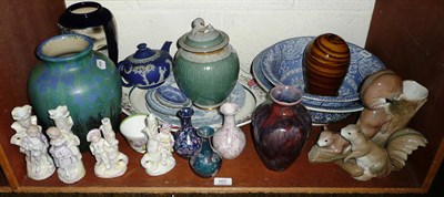 Lot 107 - Shelf lot of antique and other China