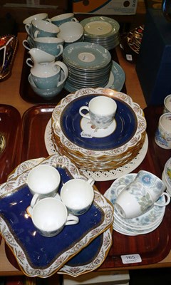 Lot 165 - A Royal Doulton Reflection pattern tea service, a Spode Copelands Regency pattern dessert...