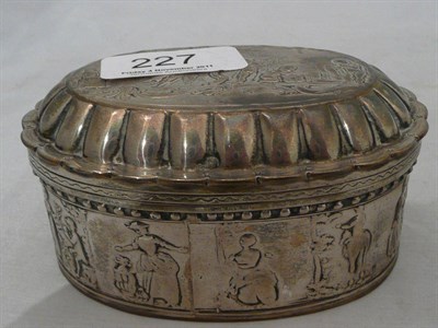 Lot 227 - A Dutch silver jewellery casket