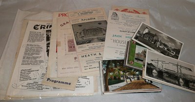 Lot 236 - A collection of postcards and theatre programmes