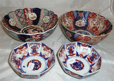 Lot 314 - Four Imari bowls