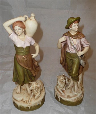 Lot 318 - A pair of Royal Dux figures