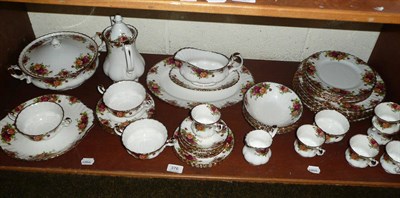 Lot 376 - A Royal Albert 'Old Country Roses' part dinner service