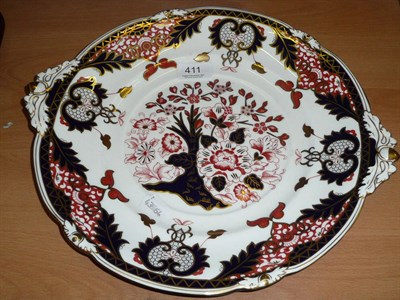 Lot 411 - A Royal Crown Derby Japan pattern platter