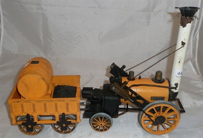 Lot 443 - Hornby live steam 3.5 inch gauge rocket locomotive and tender