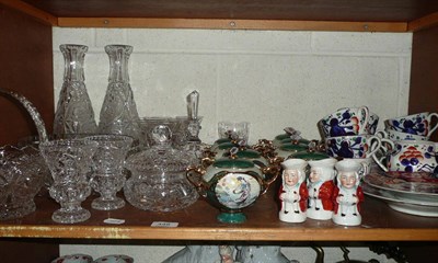 Lot 448 - Shelf of assorted glassware, ceramics etc