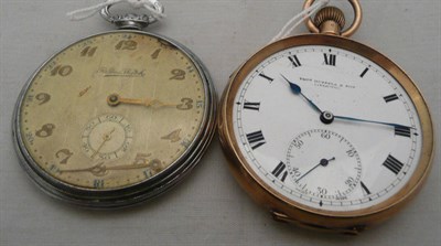 Lot 470 - A 9ct Gold pocket watch and a Art Deco pocket watch (a.f.)