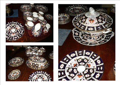 Lot 488 - A Royal Crown Derby composite Japan pattern extensive dinner, tea and coffee service comprising...