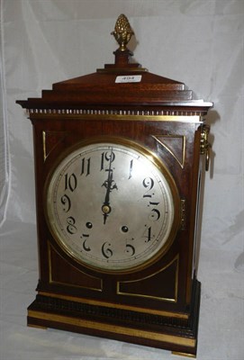 Lot 494 - A striking table clock, movement stamped 'W & H'