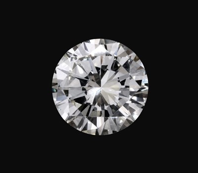 Lot 247 - A Loose Diamond, the round brilliant cut stone of 3.26 carat Accompanied by a report from...