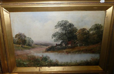 Lot 543 - Oil painting landscape, indistinctly signed 'E J Tory'