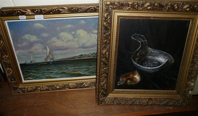 Lot 568 - Two framed oils on canvas signed by a Russian artist