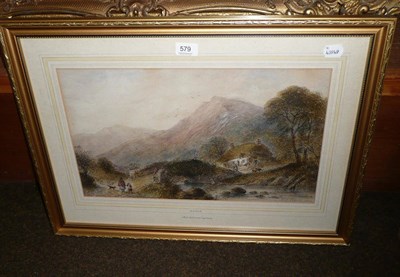 Lot 579 - H E Smith - 'Moel Siabod near Capel Curig', watercolour, signed and dated 1886