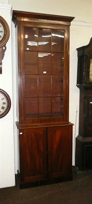 Lot 595 - Slender mahogany bookcase