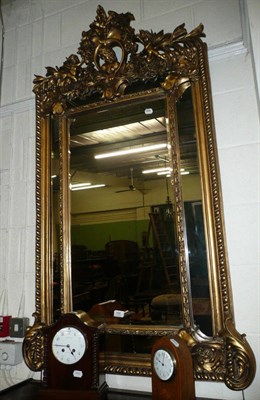 Lot 598 - Large gilt mirror