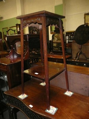 Lot 634 - Mahogany plant stand