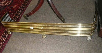 Lot 640 - A 19th century brass fender