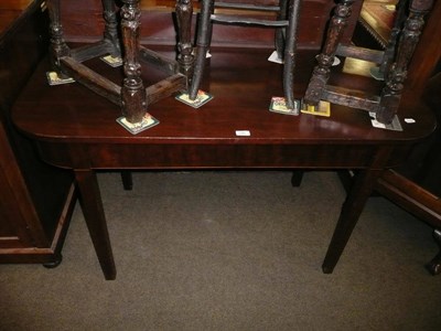 Lot 646 - D ended mahogany table, circa 1800s