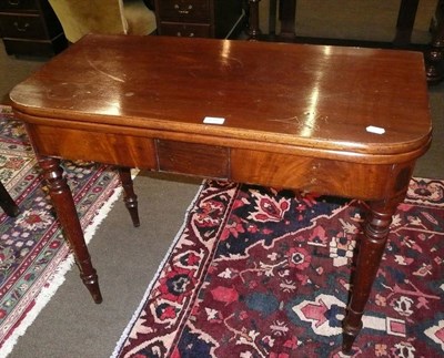 Lot 659 - 19th century fold over table