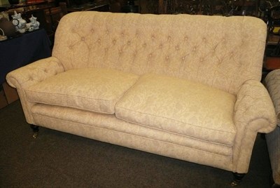 Lot 684 - A sofa in Sheila Coombs yellow weave