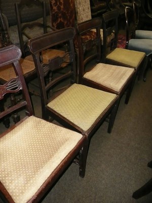 Lot 689 - Four small dining chairs circa 1800s